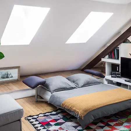 Romantisches Dach-loft Im Zentrum Mit Terasse I 100qm I Self Checkin Graz