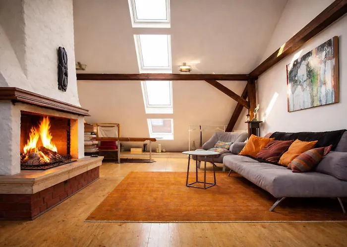 Romantisches Dach-Loft Im Zentrum Mit Terasse I 100Qm I Self Checkin Апартаменти *